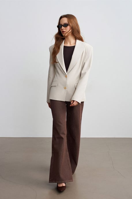Damen Crepe Blazerjacke - Image 3
