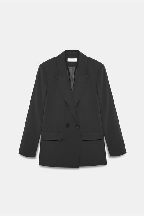 Damen Lang Crepe Blazer Jacke - Image 5
