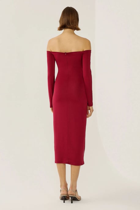 Schulterfreies Midi-Kleid - Image 6