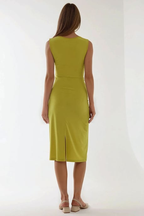 Figurbetontes Midi-Kleid mit Rundhalsausschnitt - Image 6