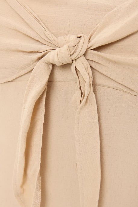 Knot-Front Spaghetti-Träger Midi-Kleid - Image 4