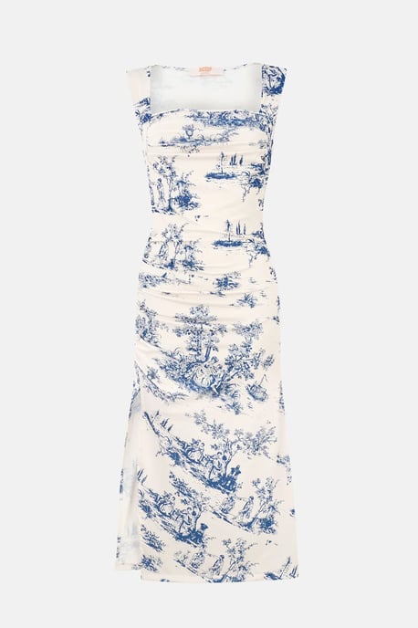 Ärmelloses bedrucktes Midikleid - Image 1