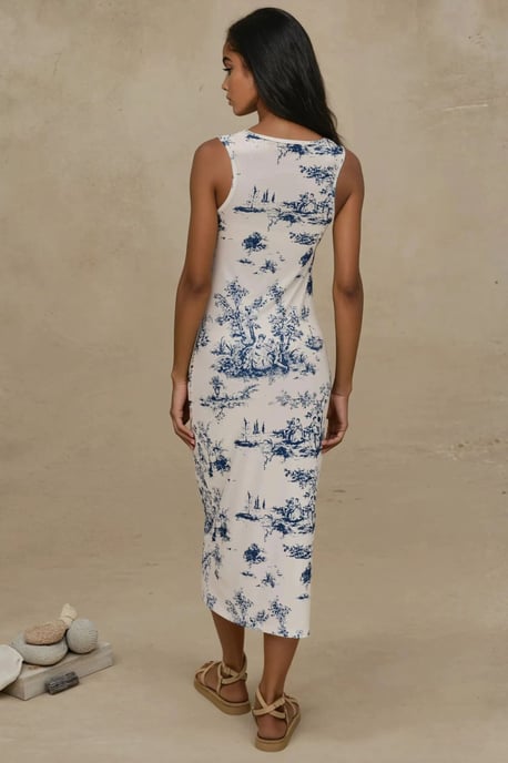 Ärmelloses bedrucktes Midikleid - Image 4