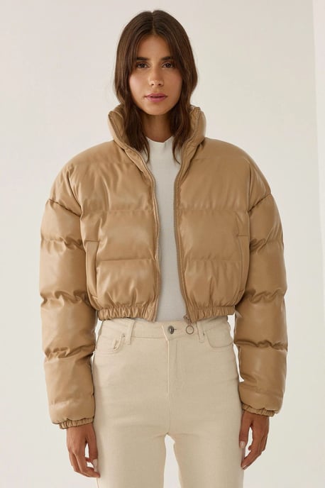 Kunstleder Puffjacke - Image 3