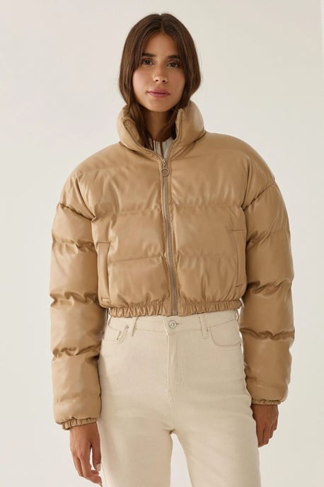 Kunstleder Puffjacke - Image 4