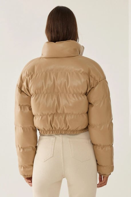 Kunstleder Puffjacke - Image 5