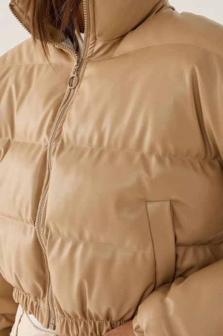 Kunstleder Puffjacke - Image 6