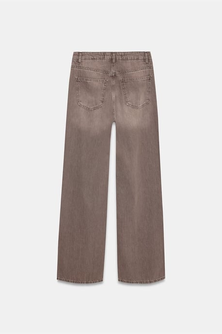 Hochtaillierte weit geschnittene Baumwoll-Jeans - Image 6