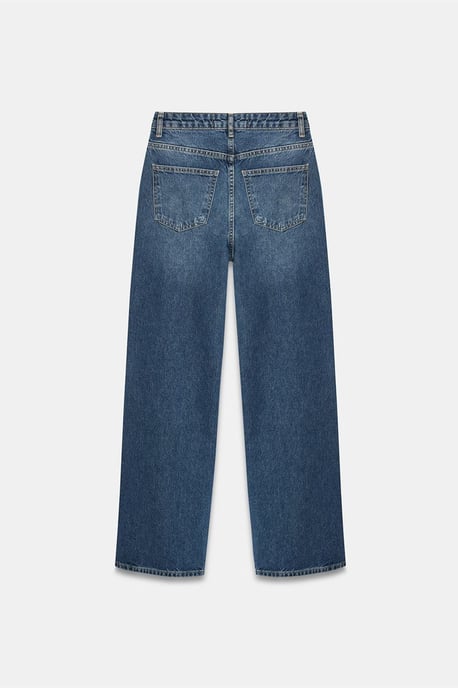 Hochtaillierte weit geschnittene Baumwoll-Jeans - Image 6