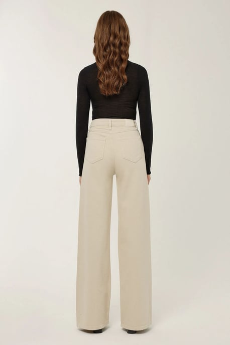 Hohe Taille Weite Beinen Jeans - Image 4