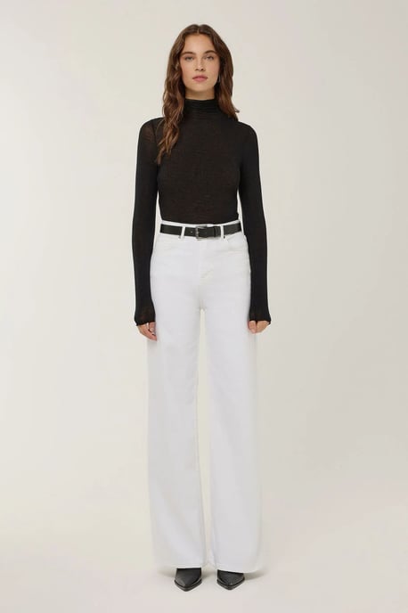 Hohe Taille Weite Beinen Jeans - Image 2