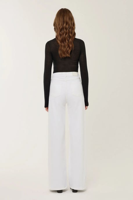Hohe Taille Weite Beinen Jeans - Image 4