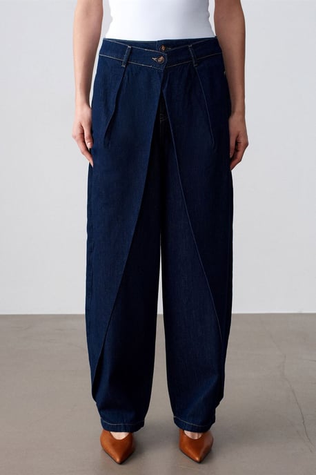 Hoch-taillierte weit geschnittene Jeans - Image 3