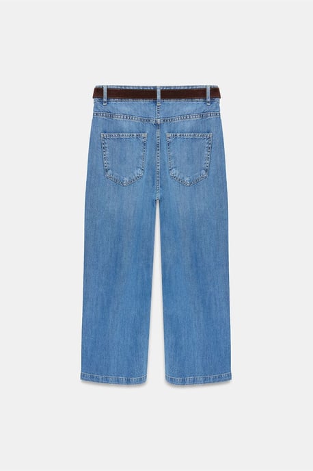 Hochtaillierte Weitbein-Jeans - Image 6