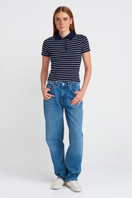 Hochtaillierte Ballon-Weitbeinjeans - Image 1