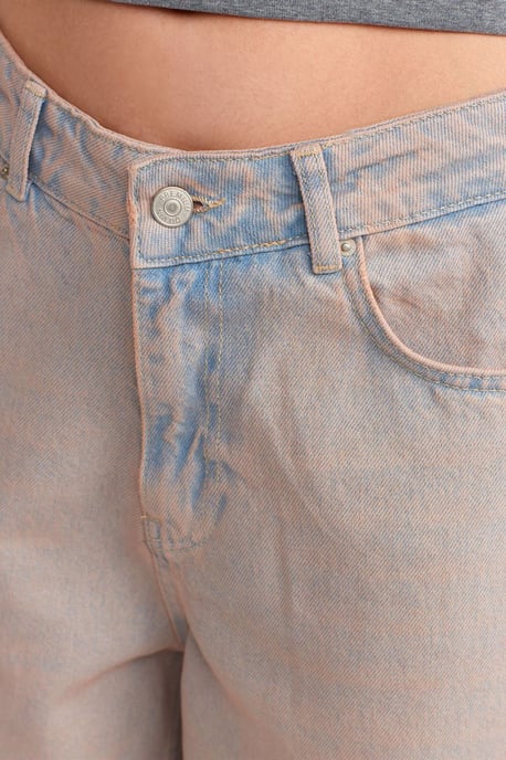 Hochtaillierte Weitbein-Jeans aus Baumwoll-Denim - Image 4