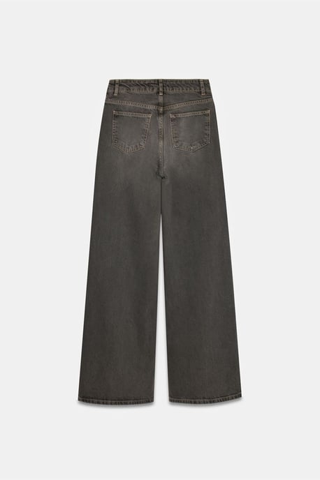 Hochtaillierte weit geschnittene Baumwoll-Jeans - Image 6