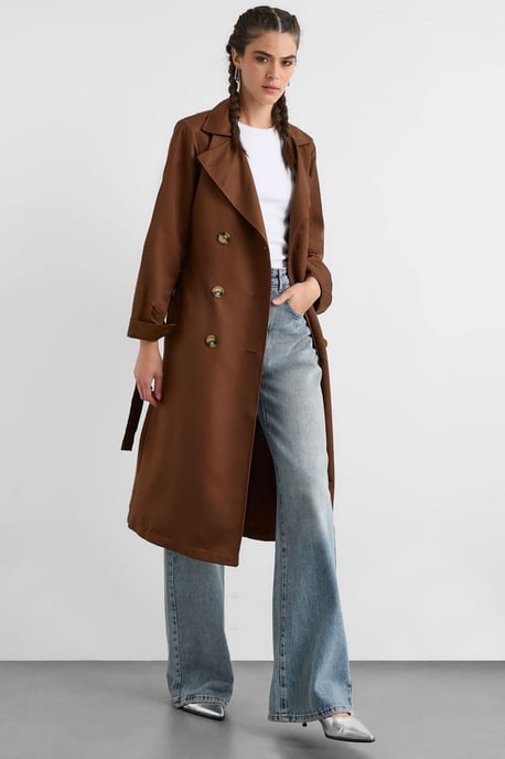 Doppelreihiger Gürtelt trenchcoat - Image 3