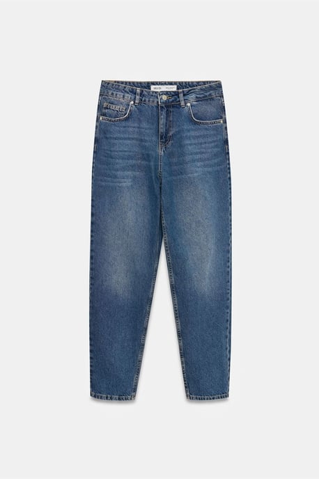 Niedrig geschnittene gerade Baumwolljeans - Image 5