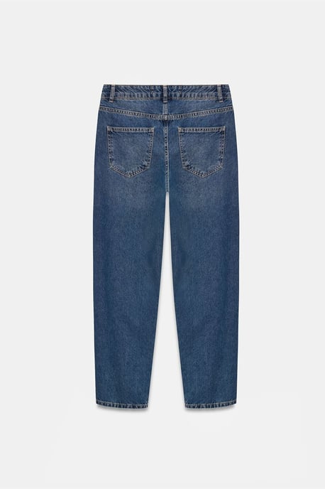 Niedrig geschnittene gerade Baumwolljeans - Image 6