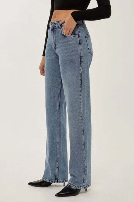 Gerade geschnittene Jeans mit mittlerer Leibhöhe - Image 1