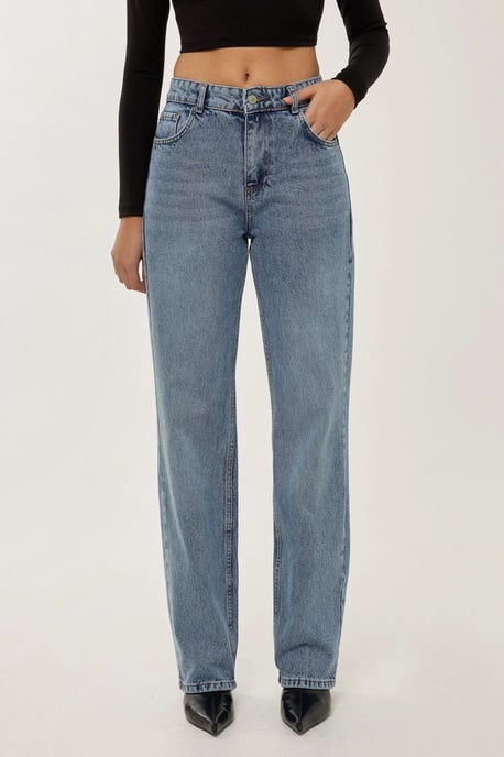 Gerade geschnittene Jeans mit mittlerer Leibhöhe - Image 3