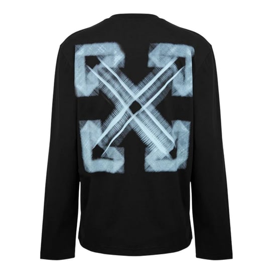 Off White - T-Shirt für Herren, Rundhalsausschnitt, Baumwolle, Regulär (Schwarz/Aquablau) - Image 2