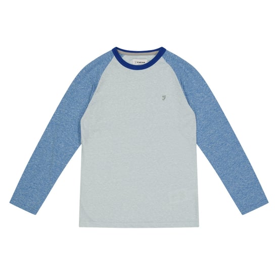 Farah - T-Shirt für Kinder, Baseball, Raglanärmel (Blau) - Image 1