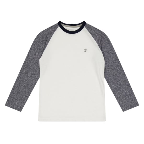 Farah - T-Shirt für Kinder, Baseball, Raglanärmel (Grau) - Image 1