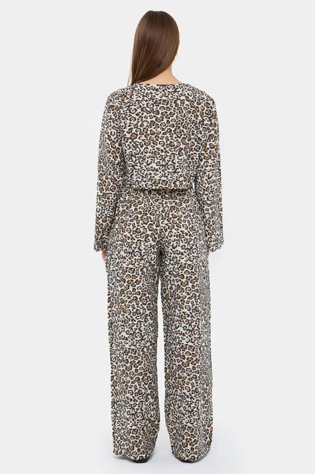 Tiermotiv V-Ausschnitt Hohe Taille Co-Ord Set - Image 4