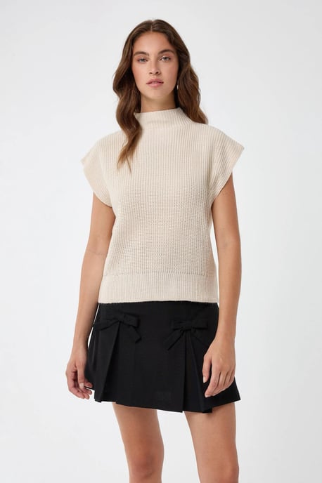 Halb-Stehkragen Strickpullover - Image 3