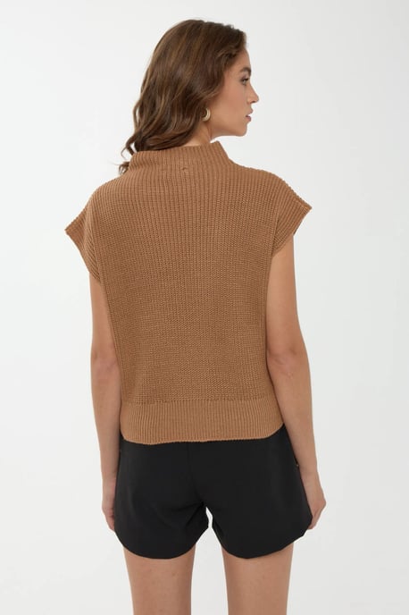Halb-Stehkragen Strickpullover - Image 3