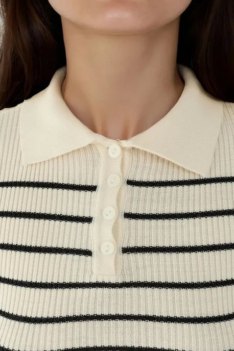 Strickpullover mit strukturiertem Material und halbem Rollkragen - Image 6
