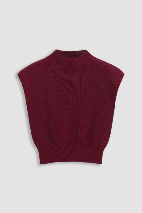 Halb-Stehkragen Strickpullover - Image 6