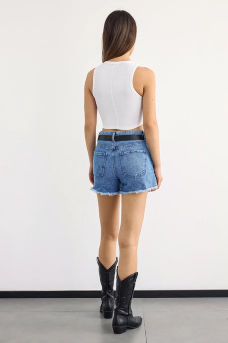 Basic Gewebtes Rundhals-Tanktop - Image 4