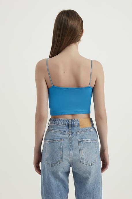Spaghetti-Träger Basic Cropped Cami Top - Image 4