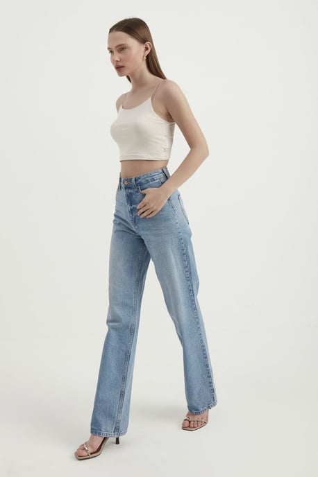 Spaghetti-Träger Basic Cropped Cami Top - Image 2