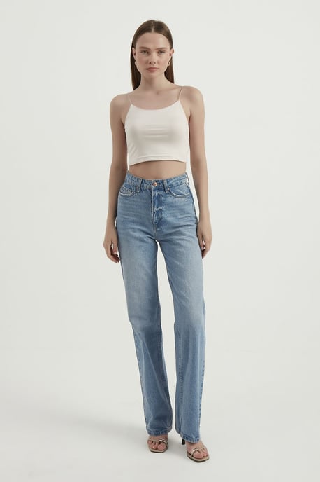 Spaghetti-Träger Basic Cropped Cami Top - Image 3