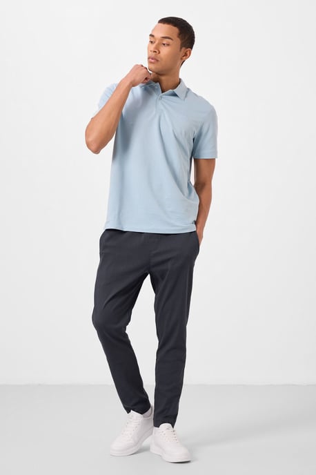 Herren Chinohose mit geradem Bein aus Gabardine - Image 1