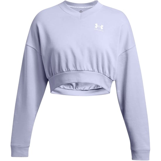 Under Armour - "Rival" Kurzes Sweatshirt für Damen, Rundhalsausschnitt, Frottee (Violett) - Image 1