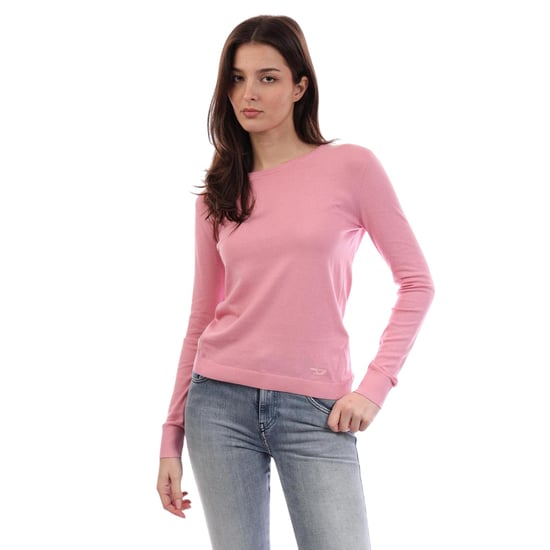 Diesel - Sweatshirt für Damen, gerippt, Feinstrick (Pink) - Image 4