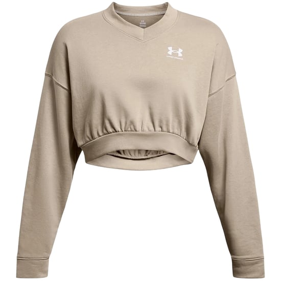 Under Armour - "Rival" Kurzes Sweatshirt für Damen, Rundhalsausschnitt, Frottee (Braun) - Image 1