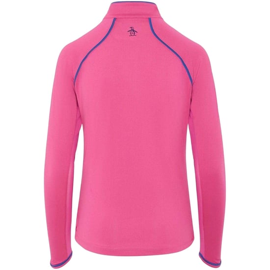 Original Penguin - Sweatshirt für Damen, mit kurzem Reißverschluss, Regulär (Pink) - Image 2