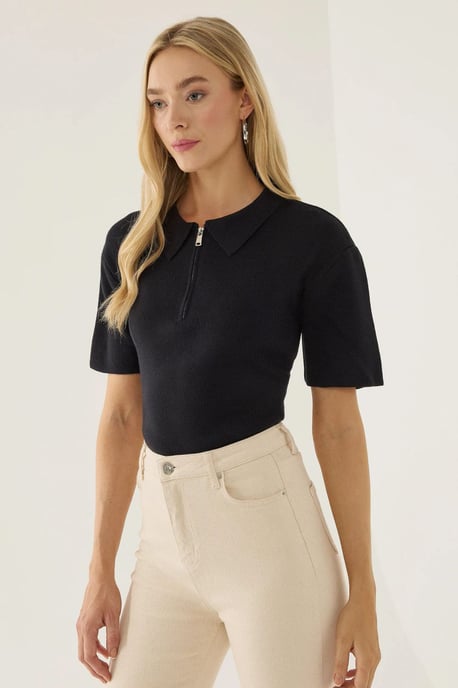 Polo-Kragensweater mit Reißverschluss - Image 3