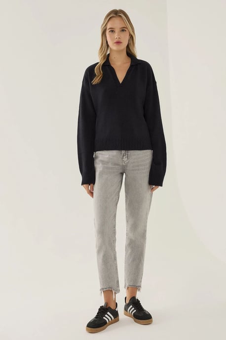 Polo-Kragen Strickpullover - Image 2