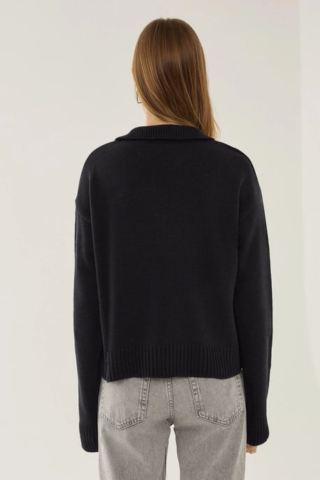 Polo-Kragen Strickpullover - Image 5