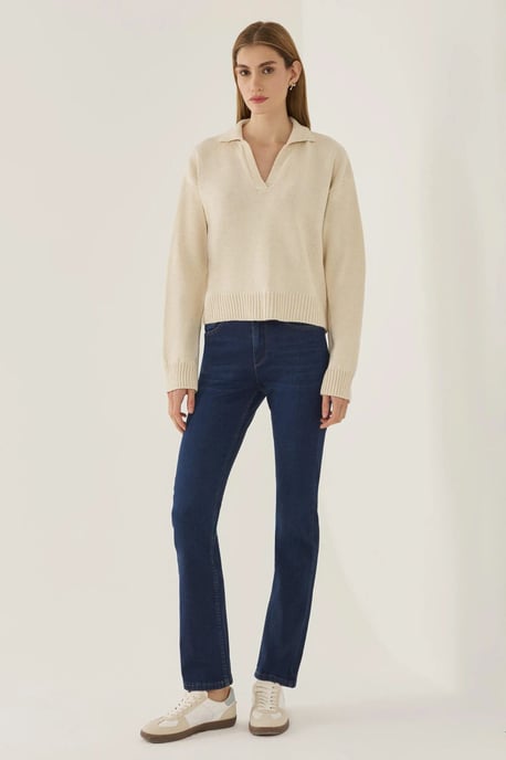 Polo-Kragen Strickpullover - Image 4