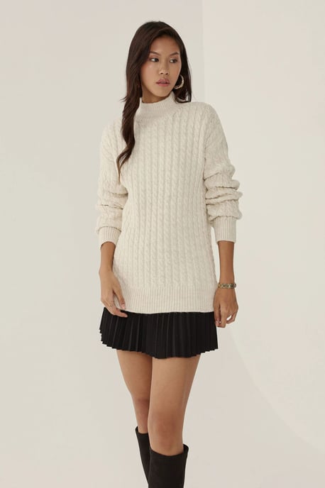 Haarknoten Strickpullover - Image 1
