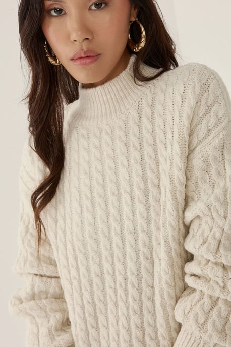 Haarknoten Strickpullover - Image 3