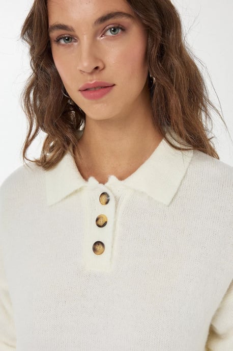 Knopfkragen Strickpullover - Image 3